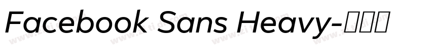 Facebook Sans Heavy字体转换
